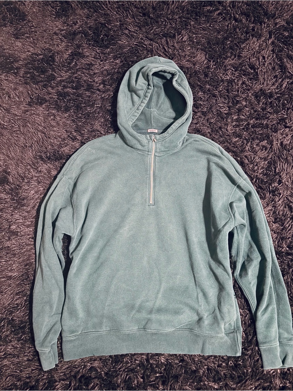 Abercrombie & Fitch Oversized Baggy
Green Quarter Zip Hoodie